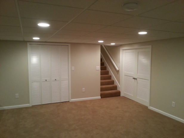 Basement Finish, Carpet, Trim, Doors, Canned Lights